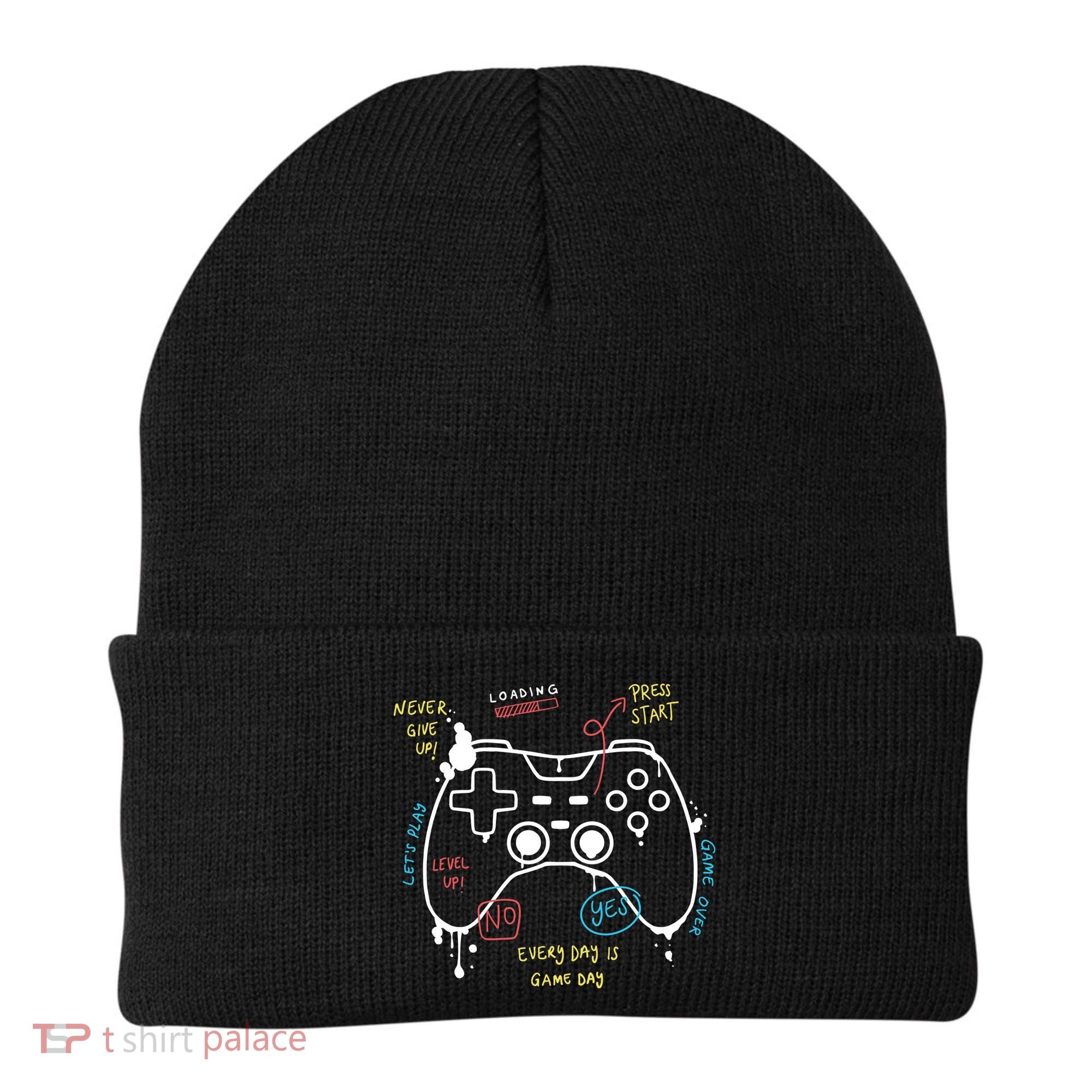 Gamer Funny Gaming Remote Everyday Is Game Day Beanie