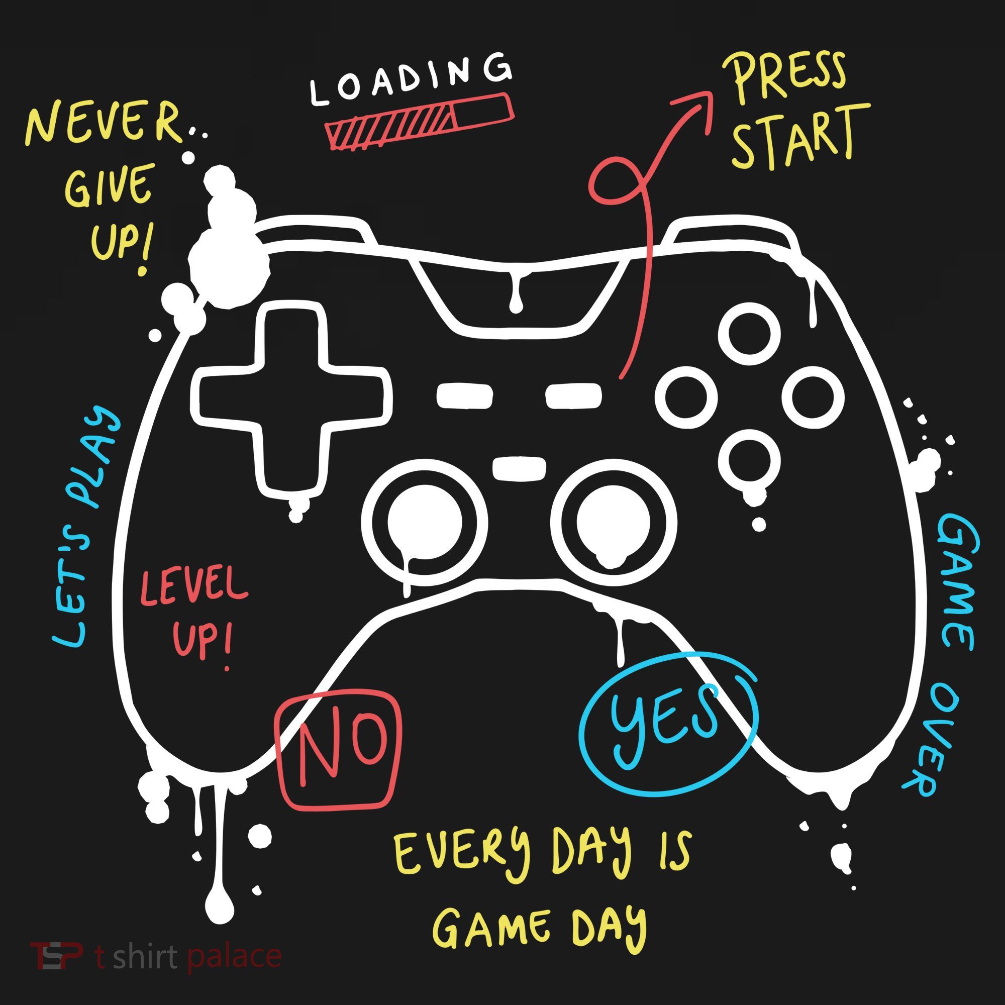 Gamer Funny Gaming Remote Everyday Is Game Day Mousepad