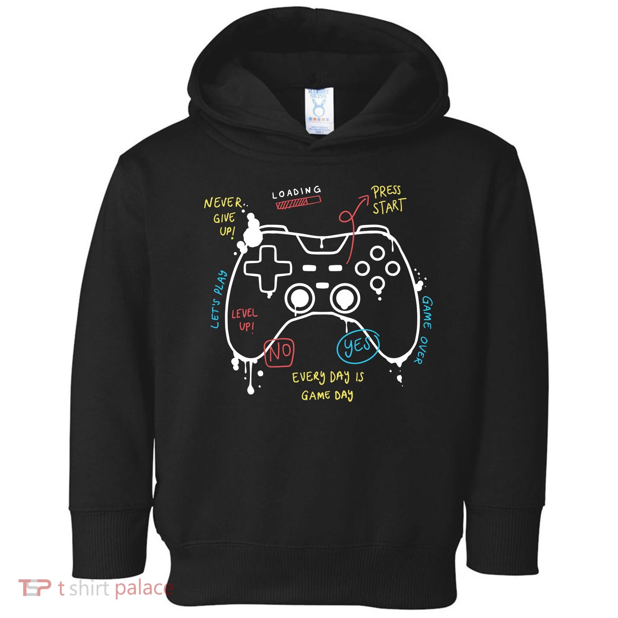 Gamer Funny Gaming Remote Everyday Is Game Day Toddler Hoodie