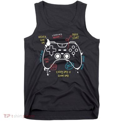 Gamer Funny Gaming Remote Everyday Is Game Day Tank Top