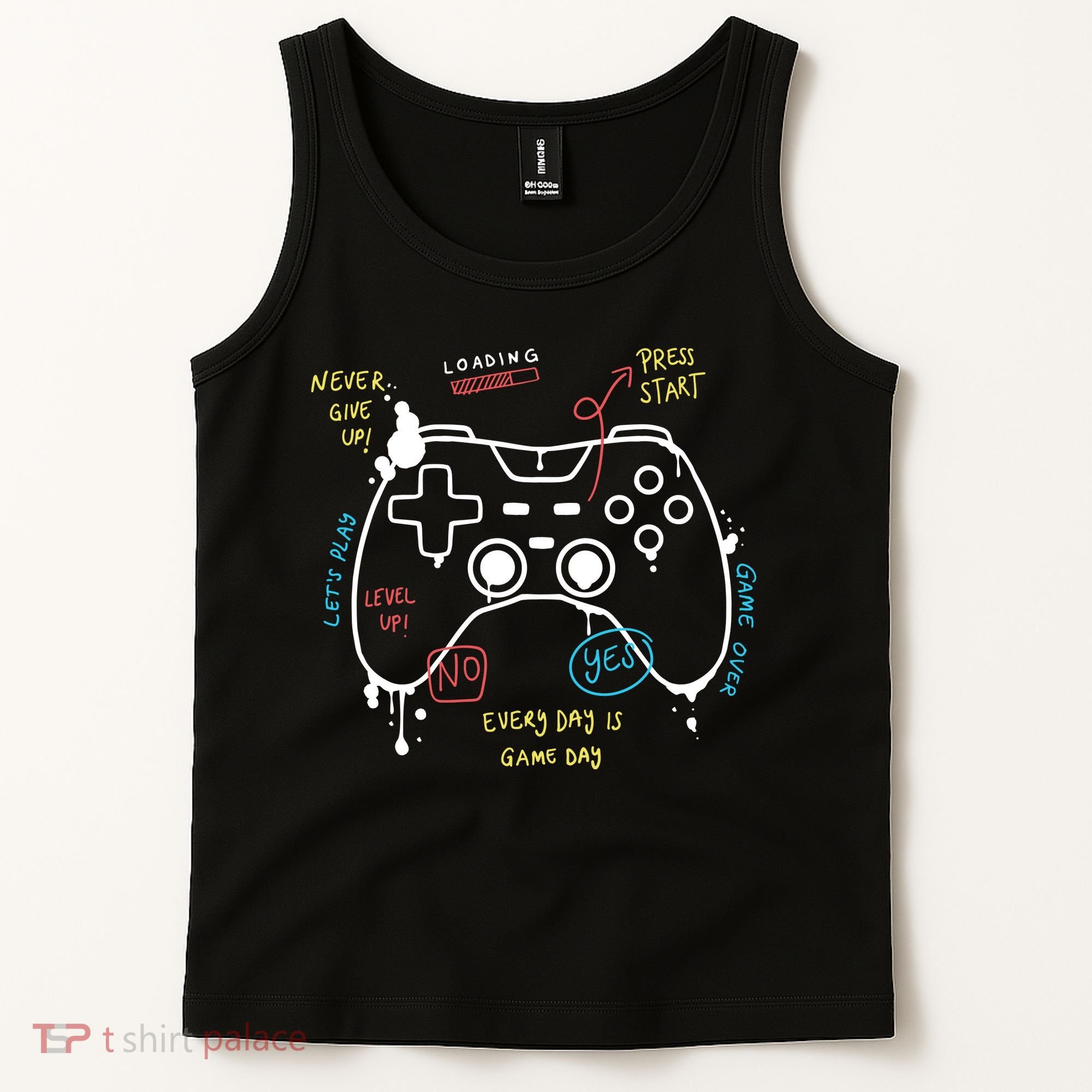 Gamer Funny Gaming Remote Everyday Is Game Day Tank Top