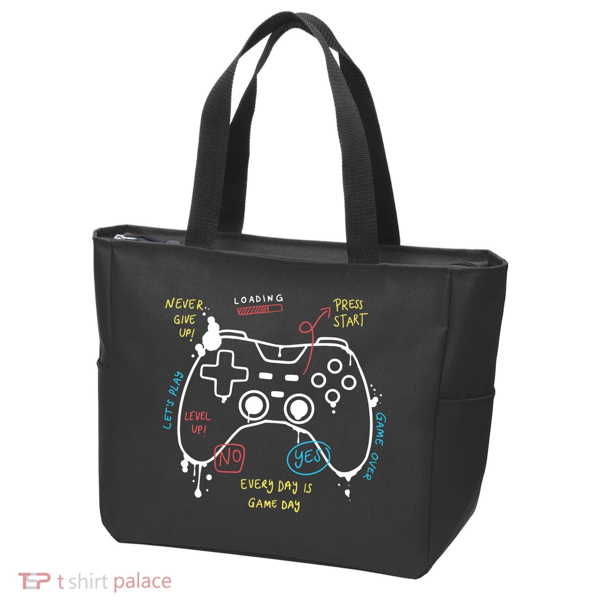Gamer Funny Gaming Remote Everyday Is Game Day Tote Bag