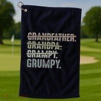 Grumpy For Grandfather Grandpa Grampy Grumpy Golf Towel thumb 1