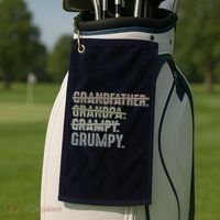 Grumpy For Grandfather Grandpa Grampy Grumpy Golf Towel thumb 2