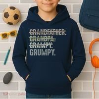 Grumpy For Grandfather Grandpa Grampy Grumpy Kids Hoodie thumb 2