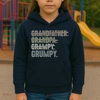 Grumpy For Grandfather Grandpa Grampy Grumpy Kids Hoodie thumb 3