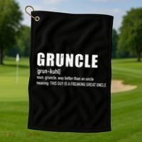 Gruncle for great uncle Golf Towel thumb 1