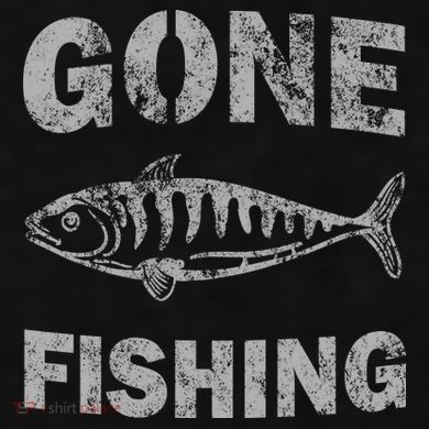 Gone Fishing Ladies PosiCharge Tri-Blend Wicking Tank