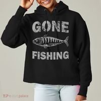 Gone Fishing Ladies Heavyweight Boxy Pullover Hoodie thumb 0