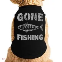 Gone Fishing Doggie Tank thumb 0