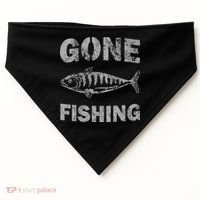 Gone Fishing USA-Made Doggie Bandana thumb 0