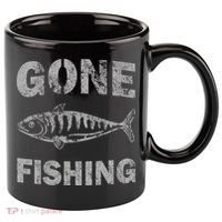 Gone Fishing 11oz C Handle Ceramic Mug thumb 0