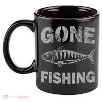 Gone Fishing 11oz C Handle Ceramic Mug thumb 2