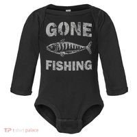 Gone Fishing Baby Long Sleeve Bodysuit thumb 0