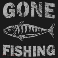 Gone Fishing Women's Tri-Blend 3/4-Sleeve Raglan Shirt thumb 4