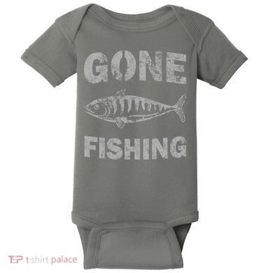 Gone Fishing Baby Bodysuit