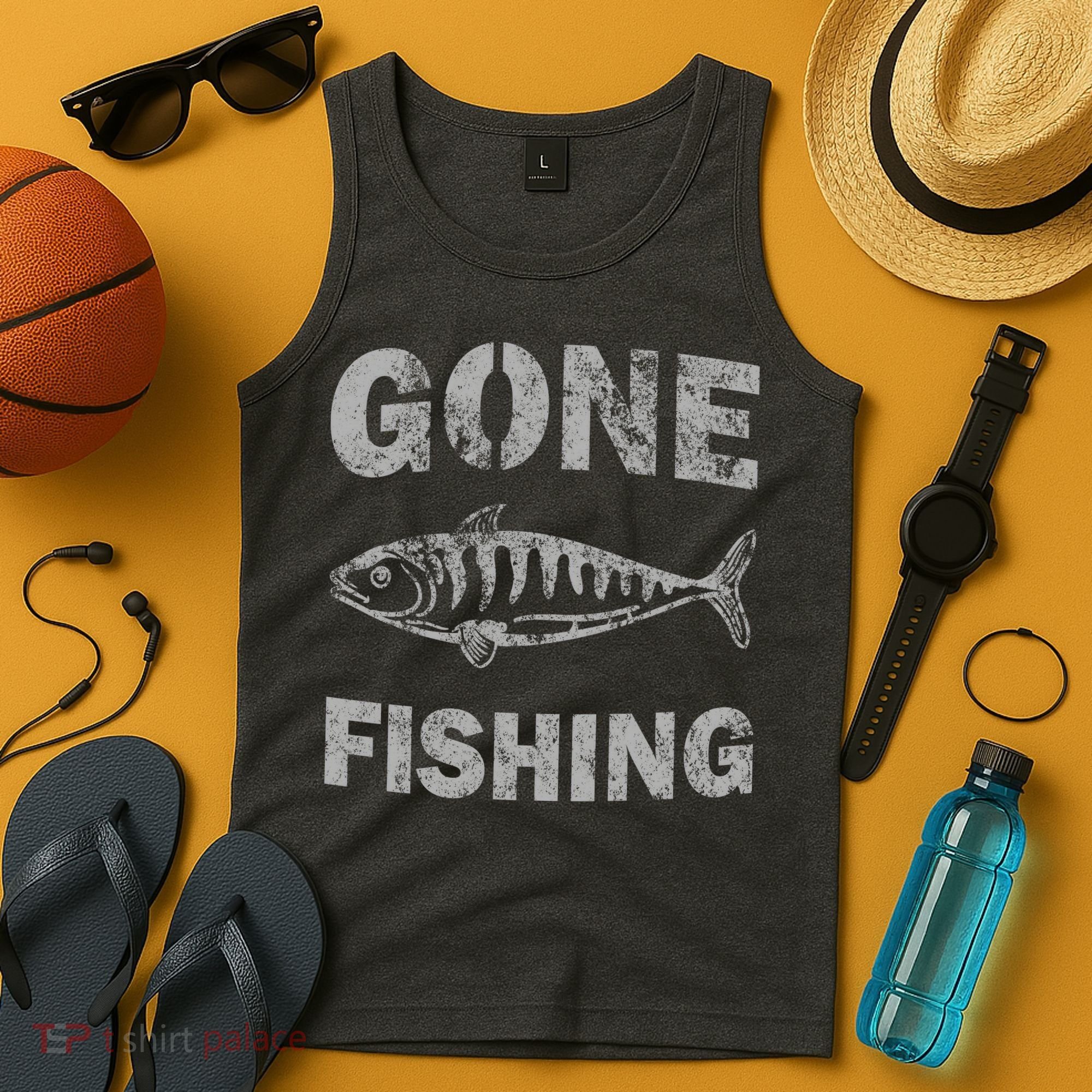 Gone Fishing Tank Top