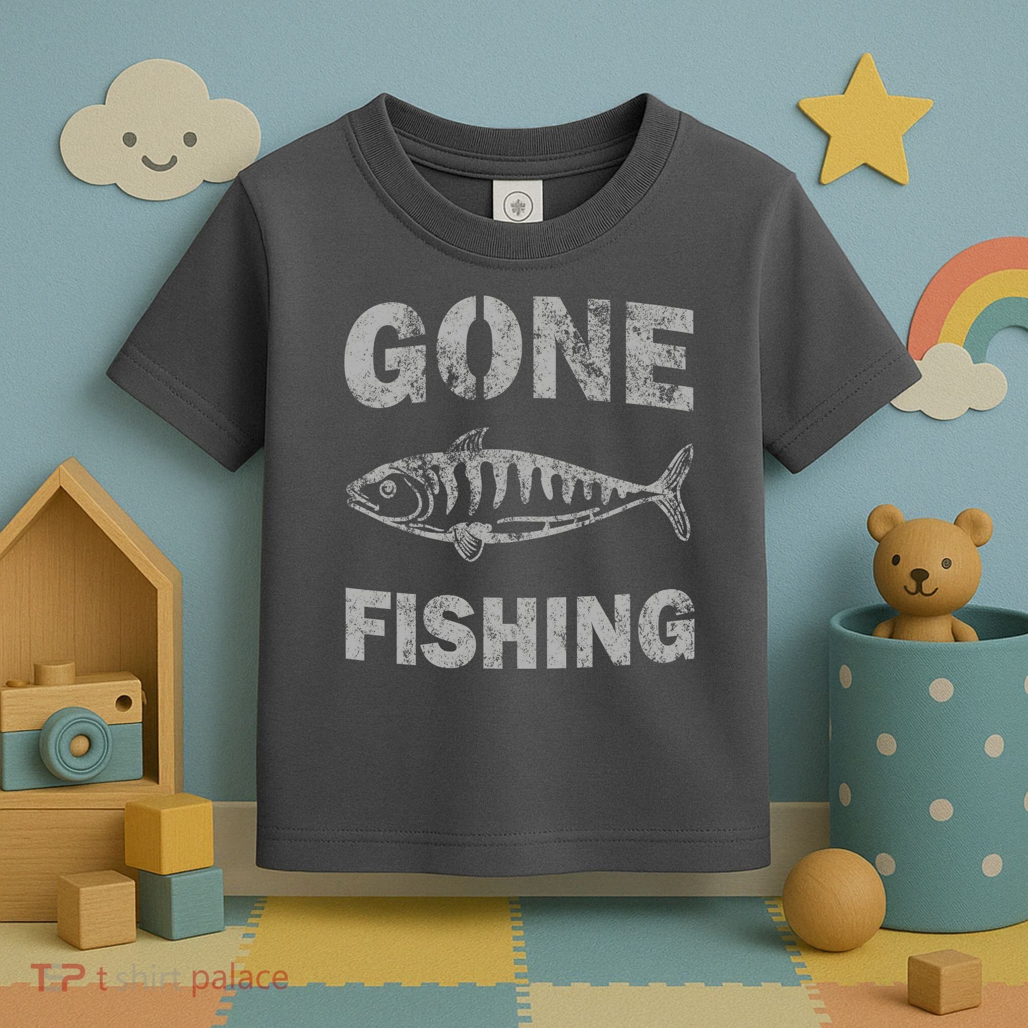 Gone Fishing Toddler T-Shirt