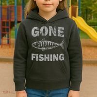 Gone Fishing Kids Hoodie thumb 3