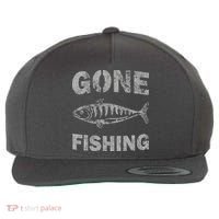 Gone Fishing Wool Snapback Cap thumb 0