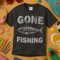 Gone Fishing Kids T-Shirt thumb 3
