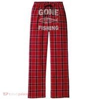Gone Fishing Women's Flannel Plaid Pajama Pants thumb 0