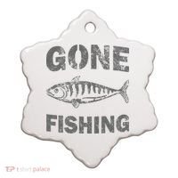 Gone Fishing Ceramic Ornament thumb 0