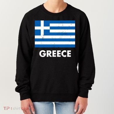Greece Flag Greek Retro Women's Sweatshirt