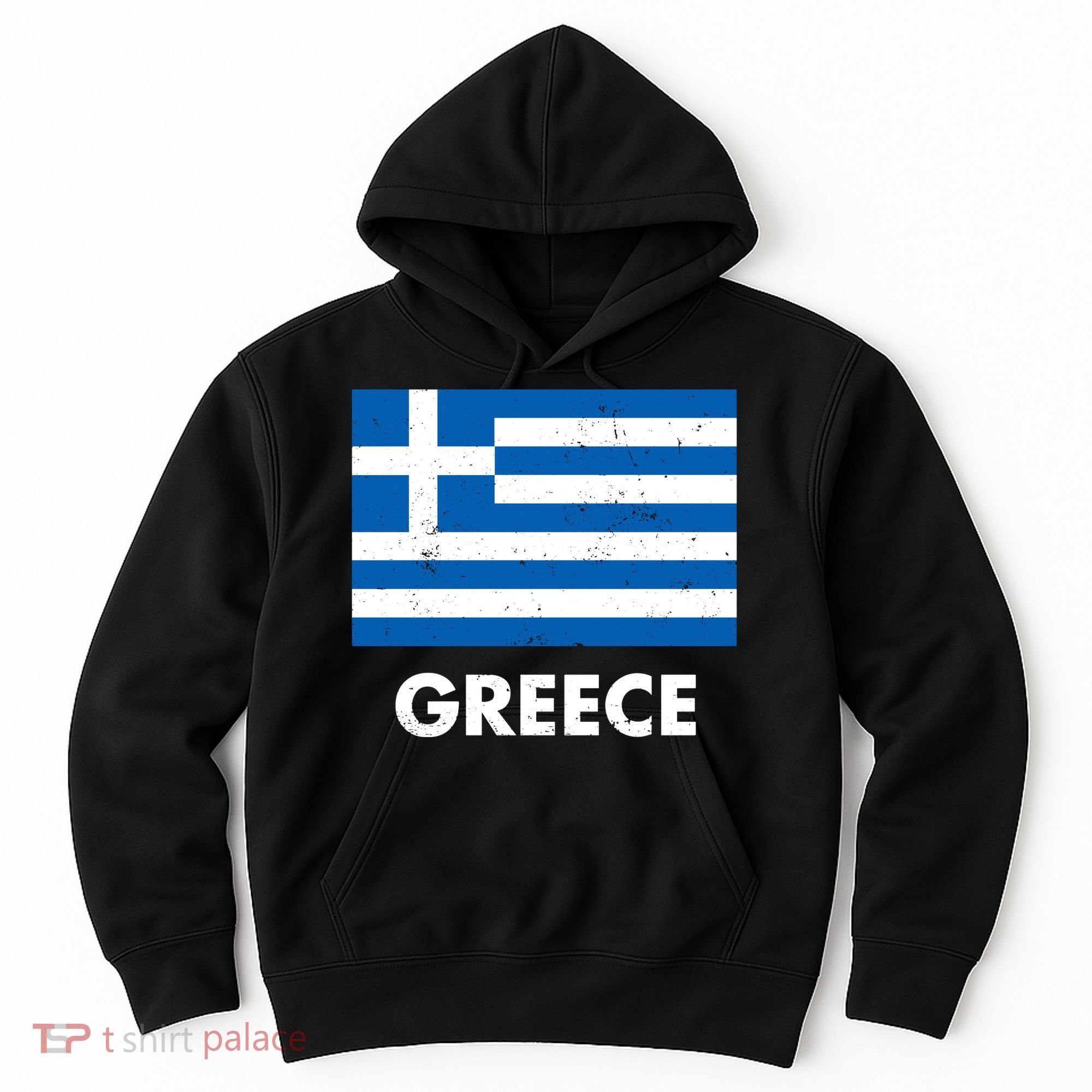 Greece Flag Greek Retro Hoodie