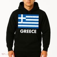 Greece Flag Greek Retro Hoodie thumb 2