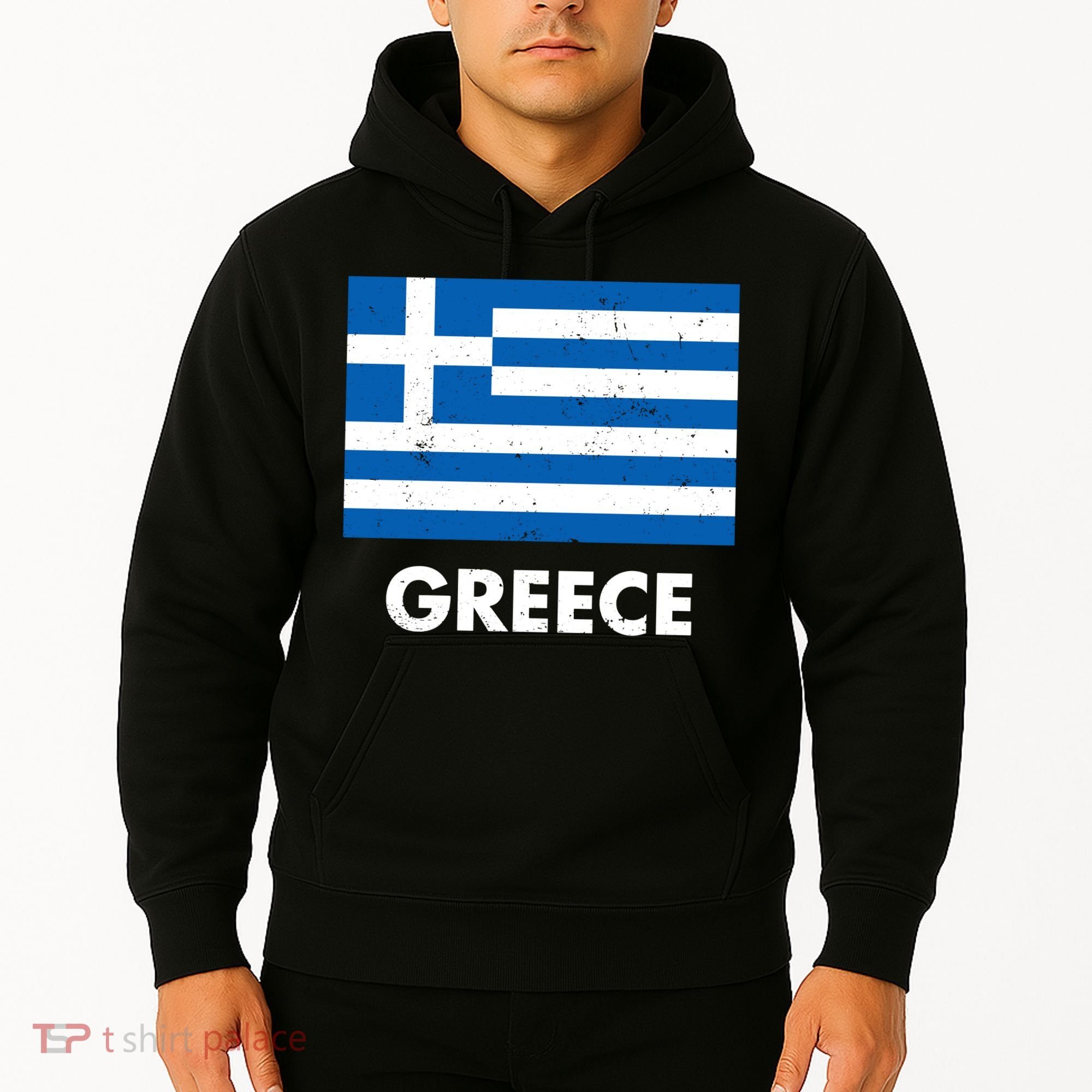 Greece Flag Greek Retro Hoodie