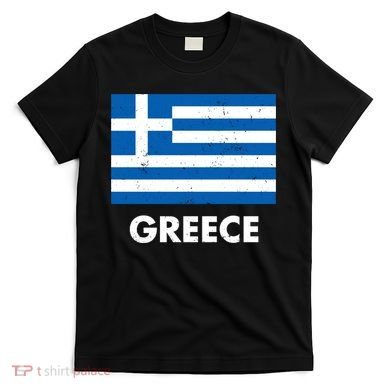 Greece Flag Greek Retro T-Shirt