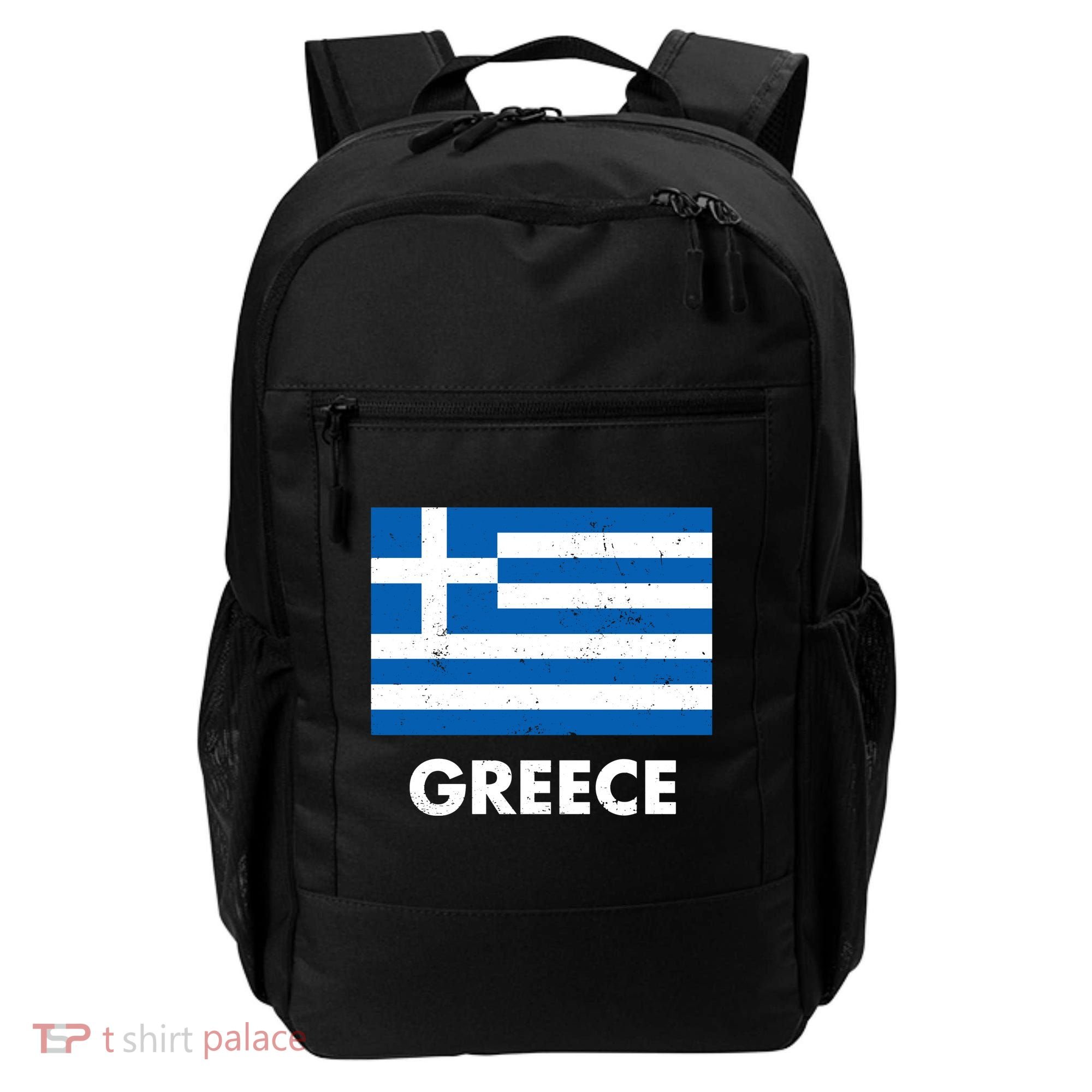 Greece Flag Greek Retro Backpack