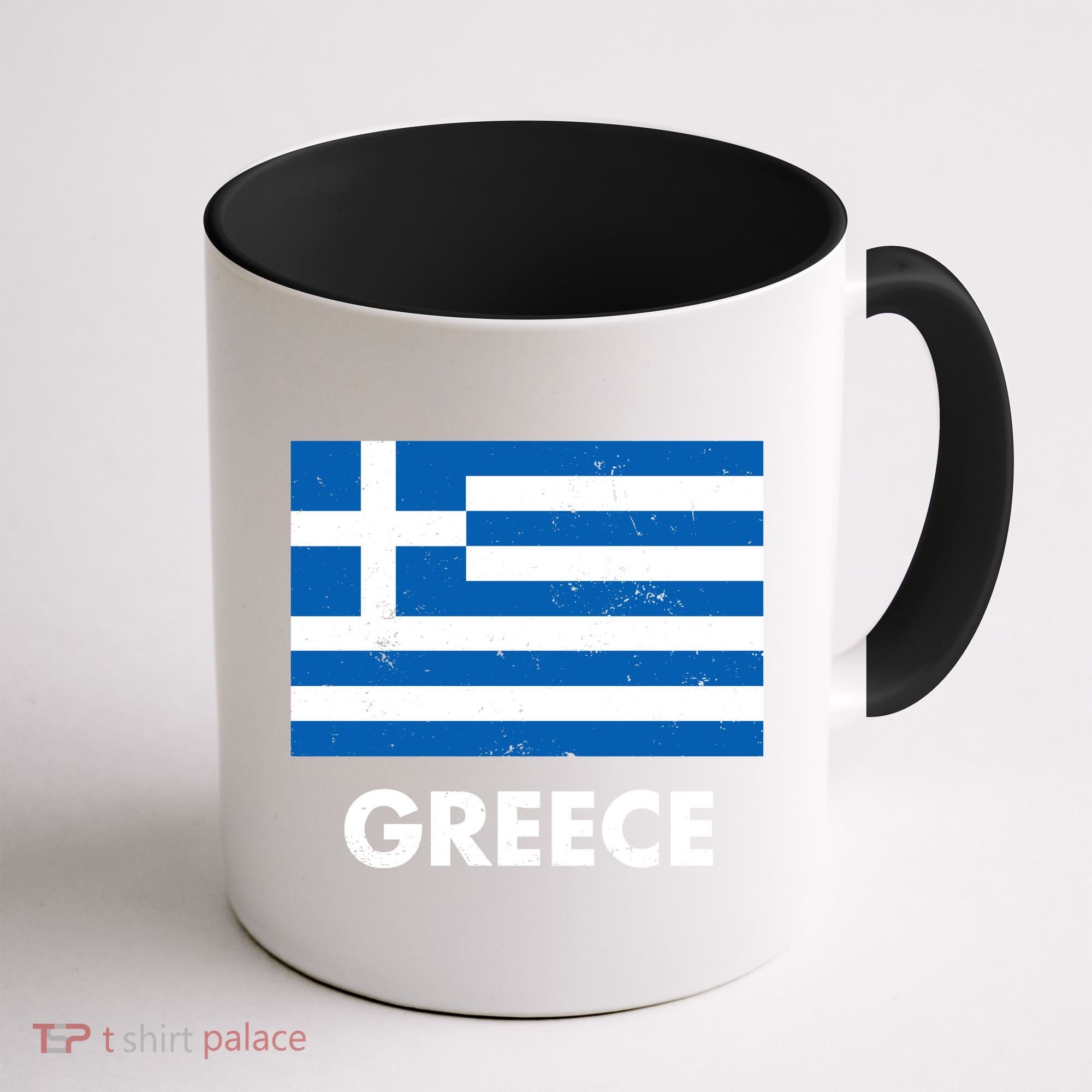 Greece Flag Greek Retro Coffee Mug