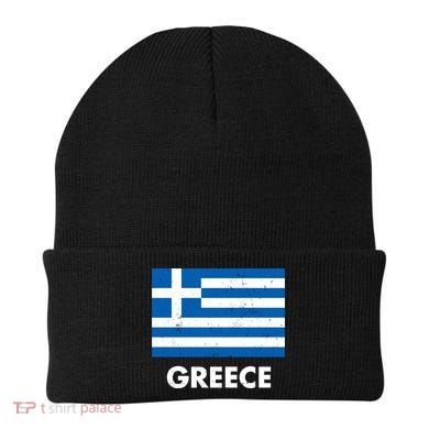 Greece Flag Greek Retro Beanie