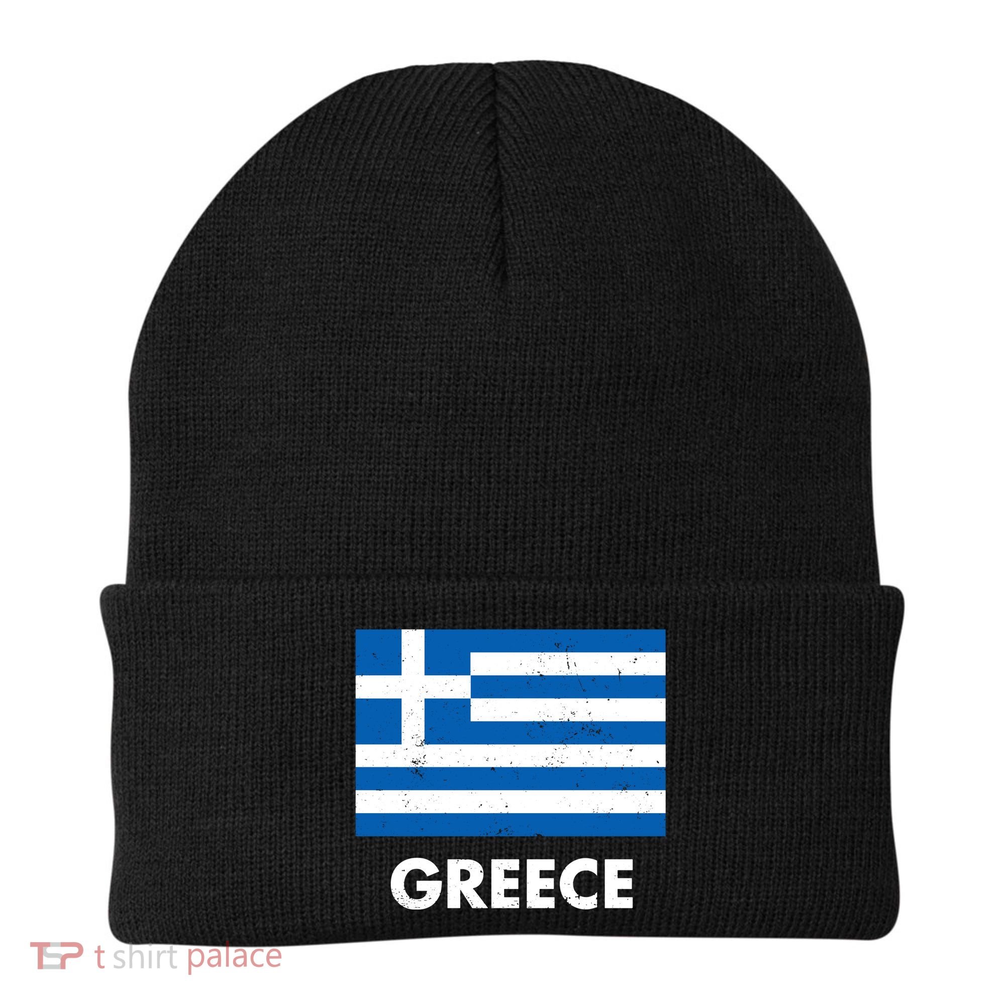 Greece Flag Greek Retro Beanie
