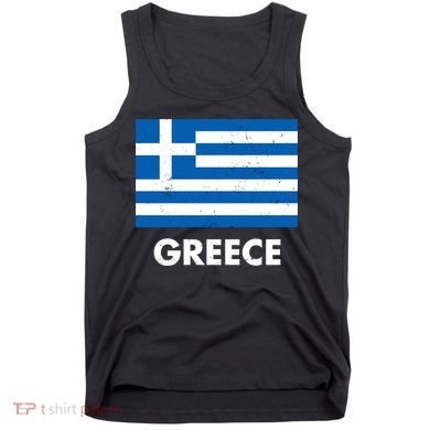 Greece Flag Greek Retro Tank Top