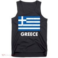 Greece Flag Greek Retro Tank Top thumb 0