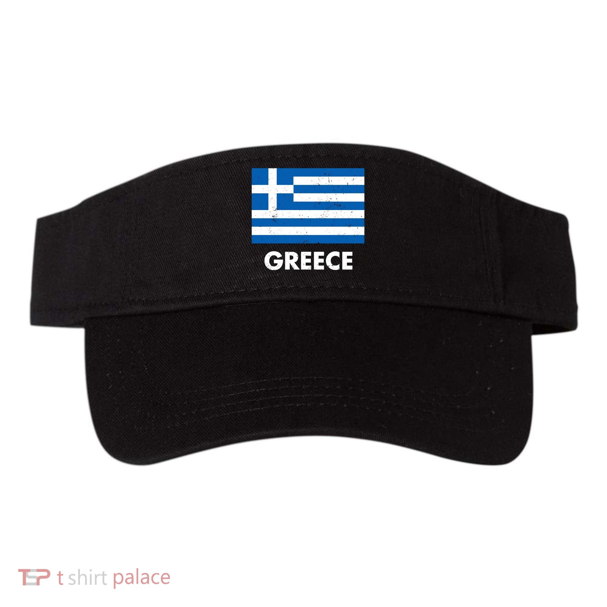 Greece Flag Greek Retro Visor