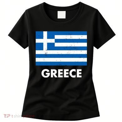 Greece Flag Greek Retro Women's T-Shirt