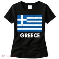 Greece Flag Greek Retro Women's T-Shirt thumb 0