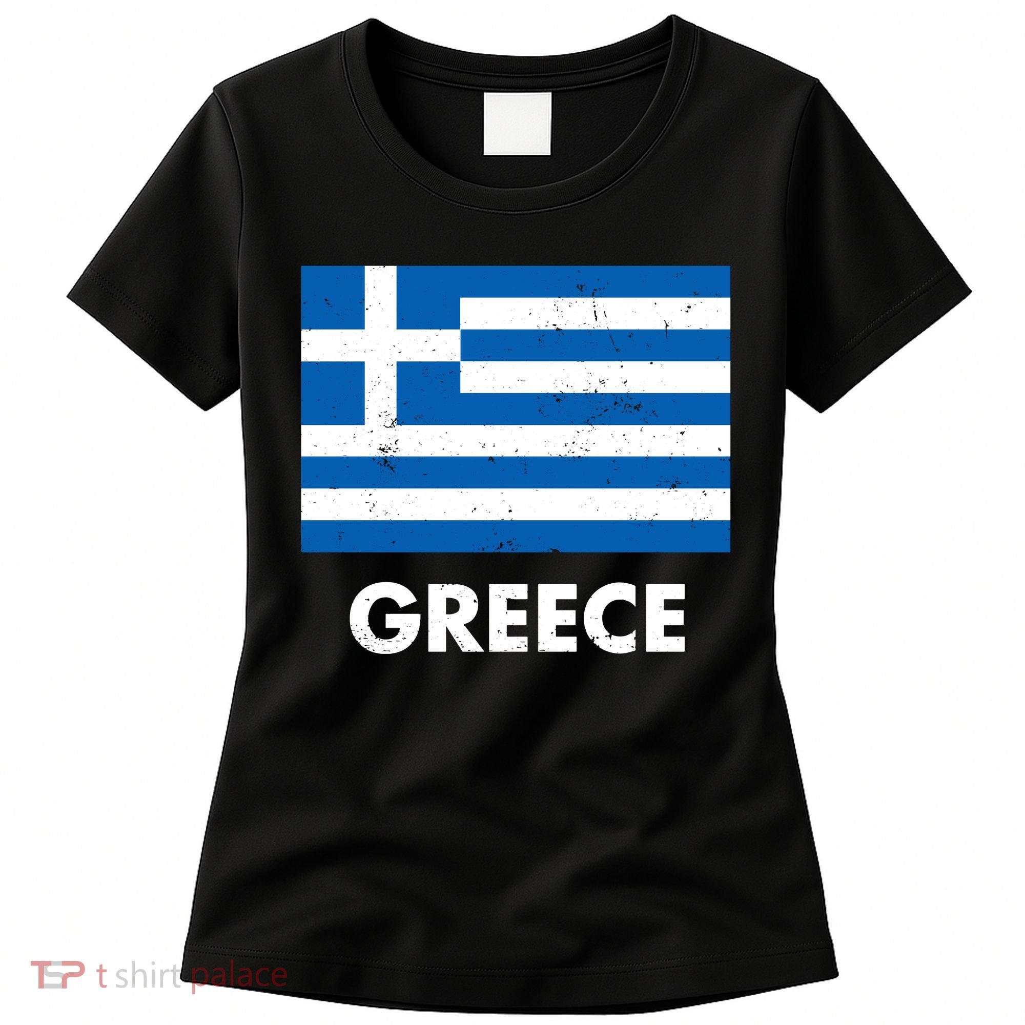 Greece Flag Greek Retro Women's T-Shirt