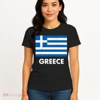 Greece Flag Greek Retro Women's T-Shirt thumb 4