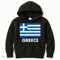 Greece Flag Greek Retro Kids Hoodie thumb 0