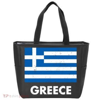 Greece Flag Greek Retro Tote Bag