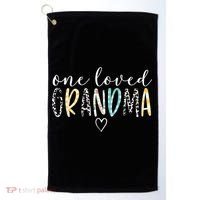 Grandma Funny Gift One Loved Grandma MotherS Day Gift Golf Towel thumb 0