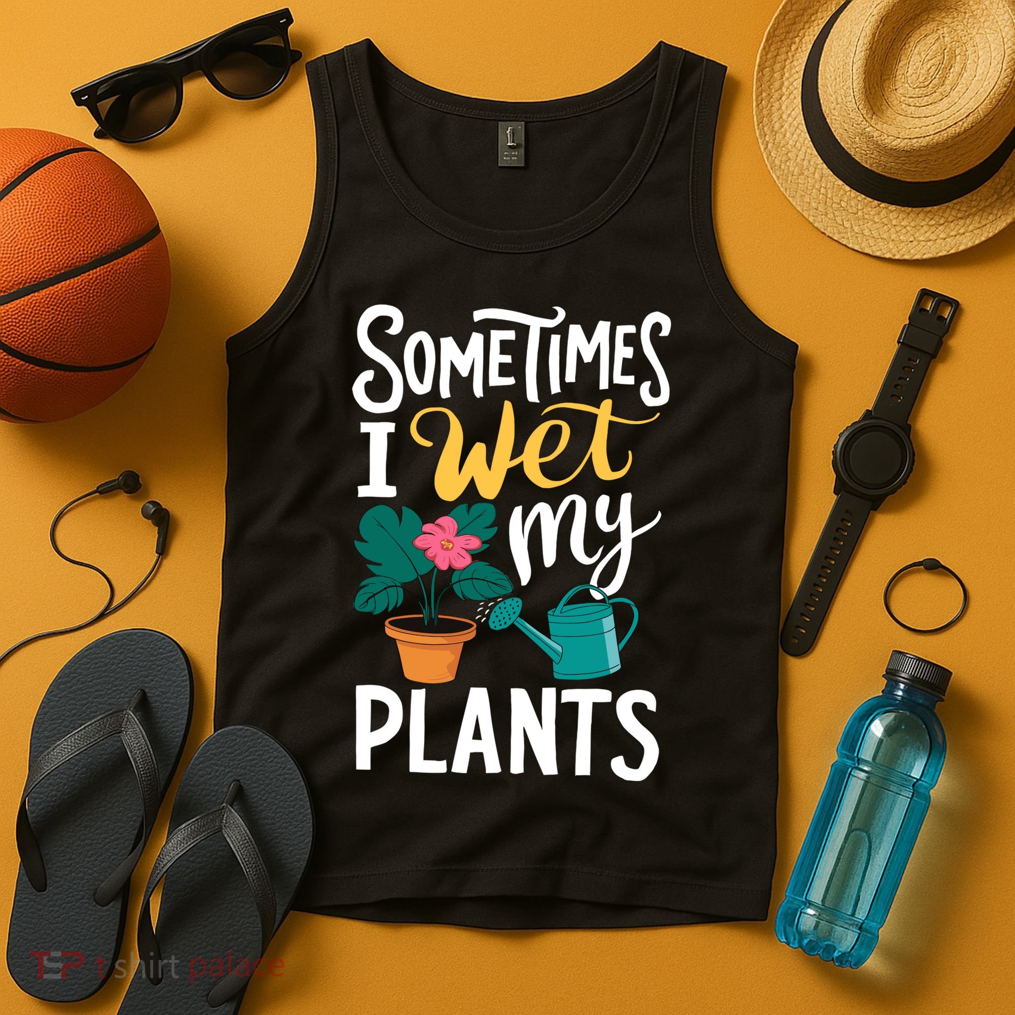 Gardening Flower Garden I Wet My Plants Tank Top