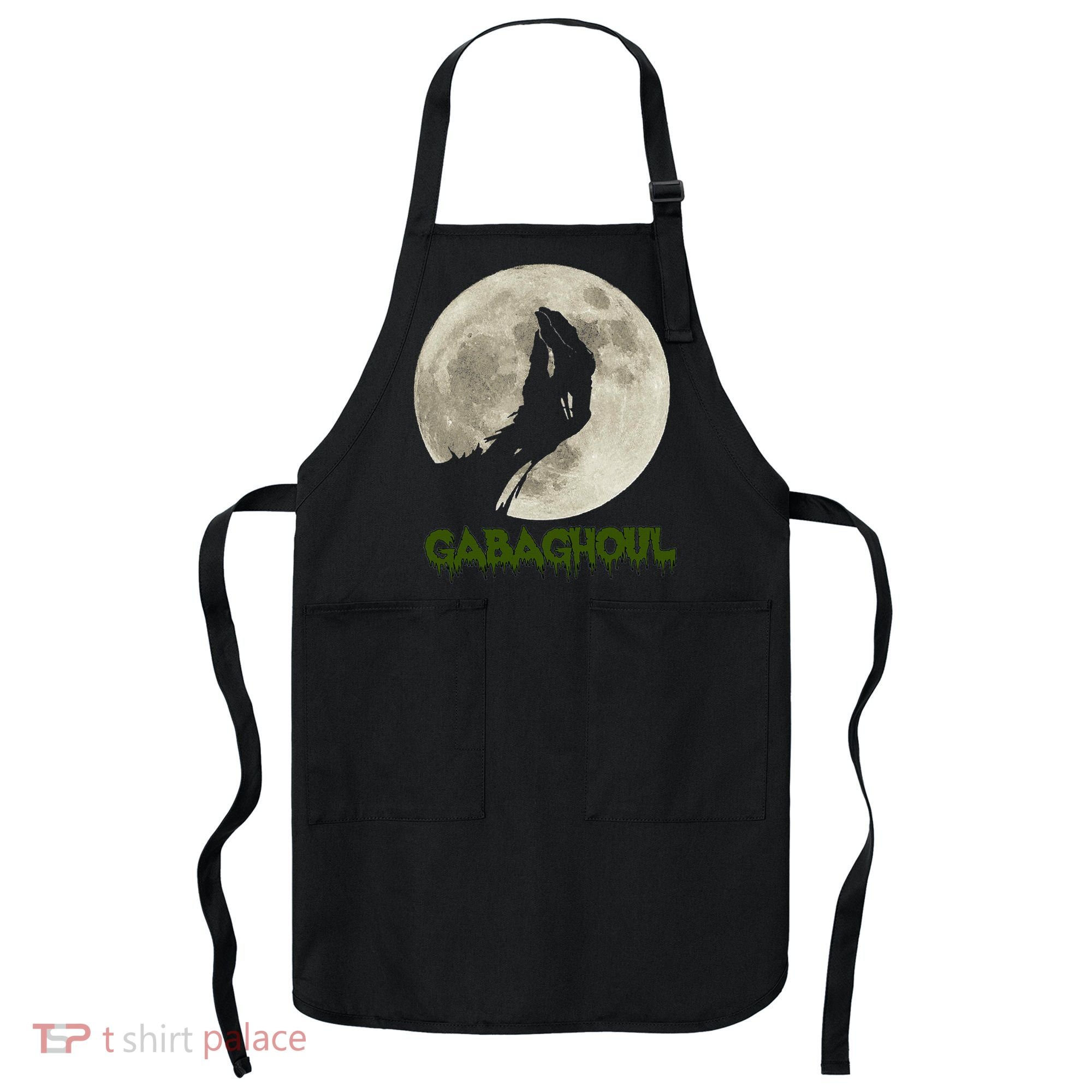 Gabaghoul Funny Hand Moon Halloween Apron