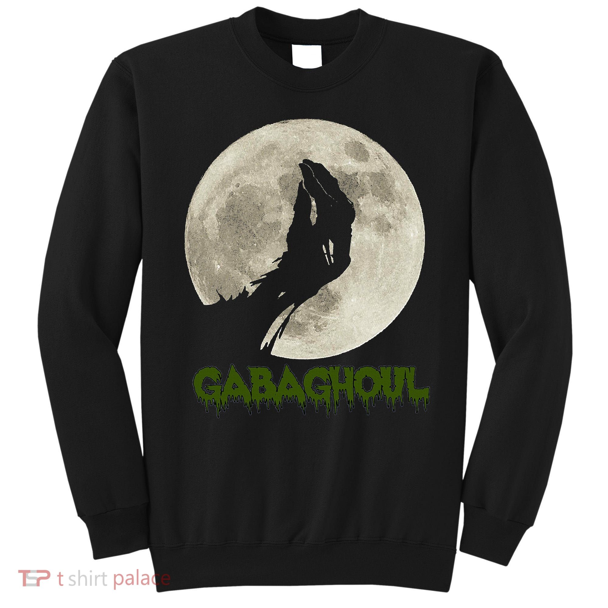 Gabaghoul Funny Hand Moon Halloween Sweatshirt