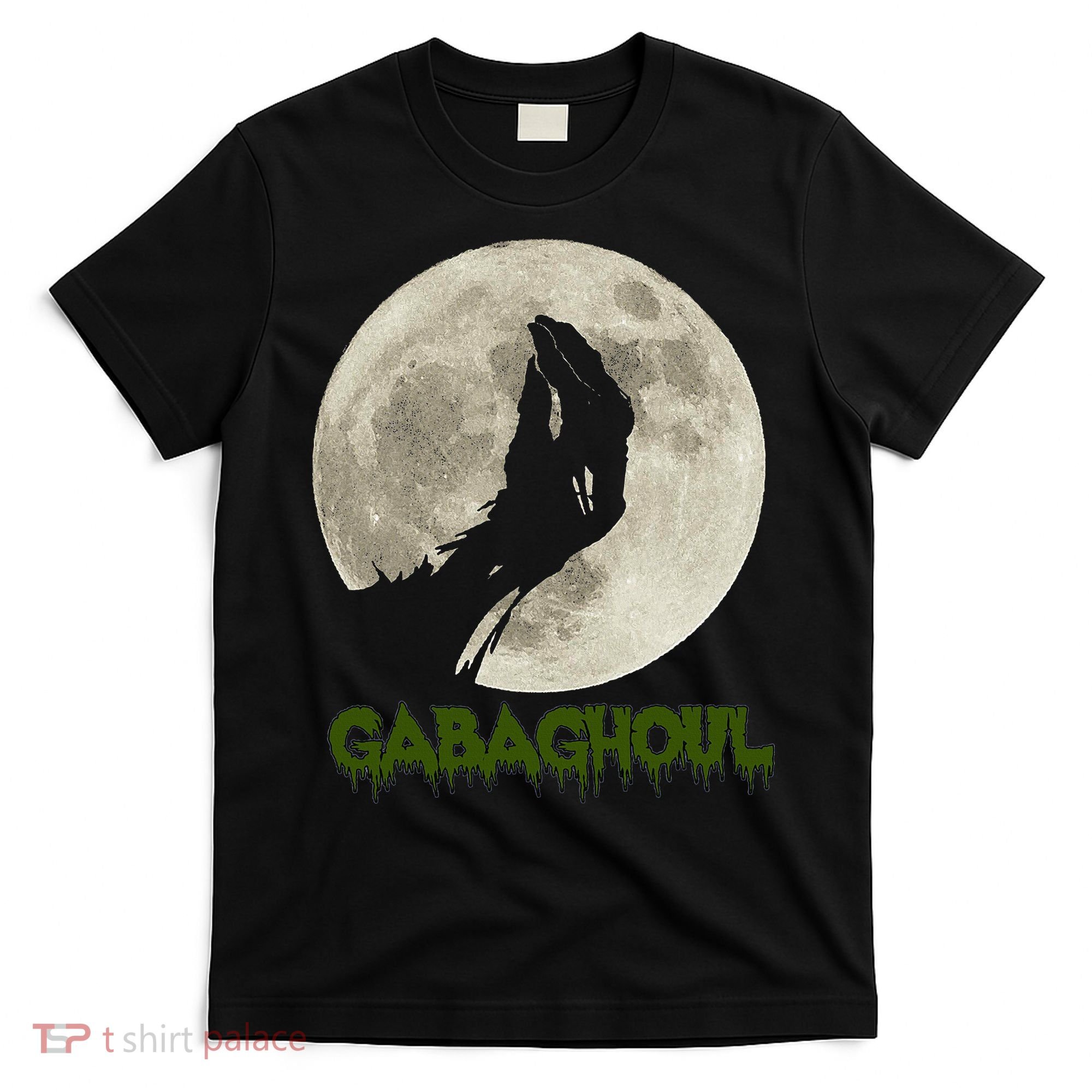 Gabaghoul Funny Hand Moon Halloween T-Shirt